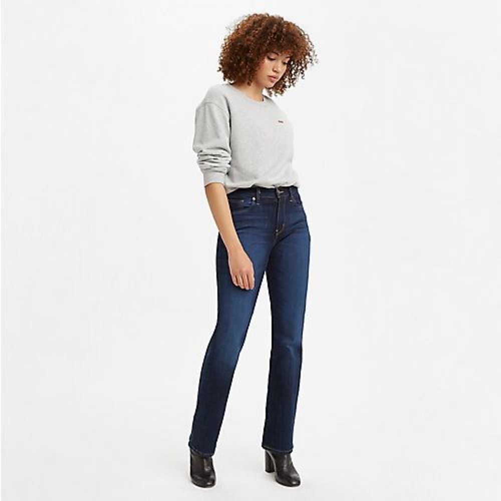 Classic Bootcut Women's Jeans - Dark Blue